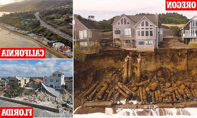 Homeowners struggling to save their homes from plunging off a cliff
