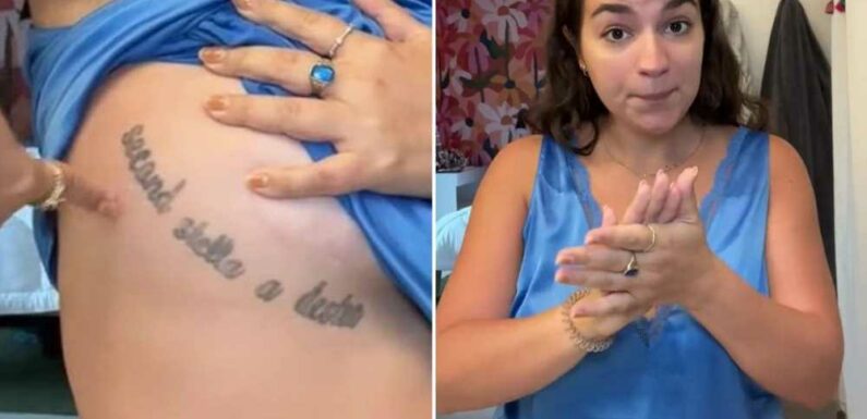 I got a tattoo when I was 14 in a girl's basement – it was so dodgy and now looks like I've got prison ink | The Sun