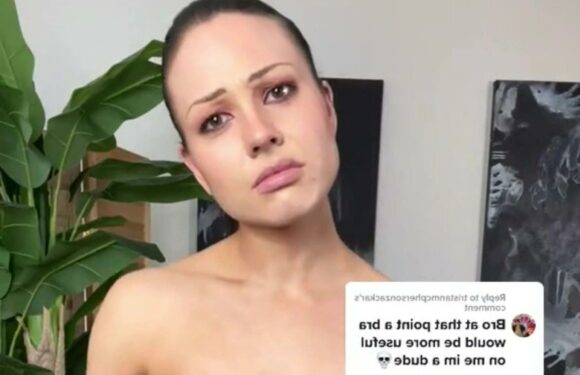 I have tiny boobs and haters say bras would be more use on a guy than on me, but I don’t care, I’ll always show them off | The Sun