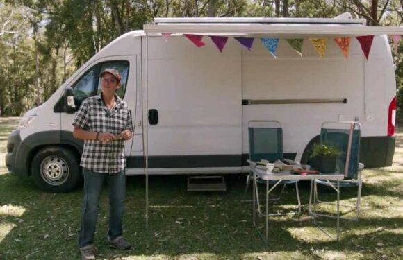 I'm 64 & live in a tiny van – it's only 6m long but has a kitchen, toilet, shower, office and bed | The Sun