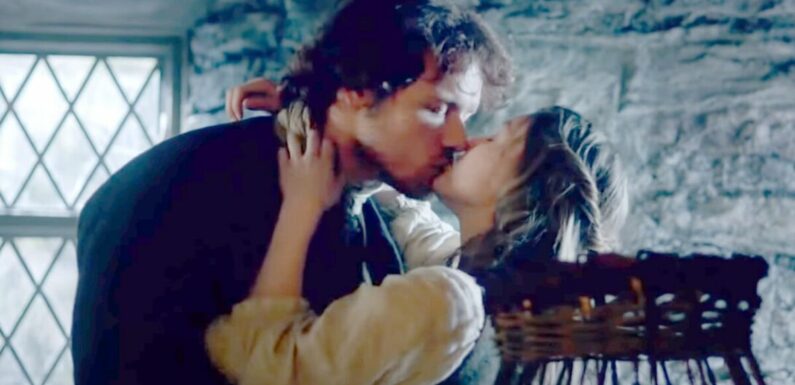 Jamie and Laoghaire shared a passionate kiss in Outlander