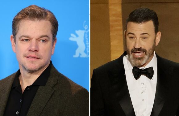 Jimmy Kimmel Revives Matt Damon Feud at Oscars: He Cant Read and Smells Like Dog Medicine