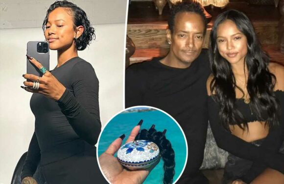 Karreuche Tran cuts hair and releases it into ocean with dad’s ashes