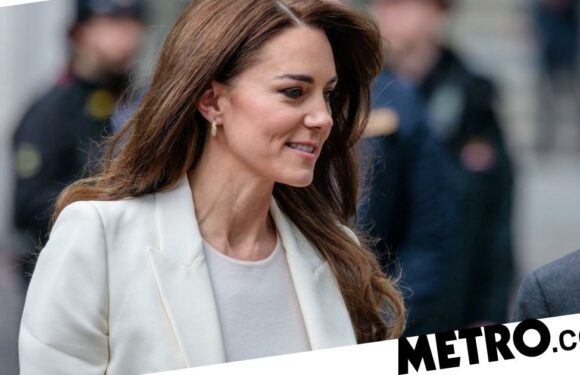 Kate Middleton wears chic white blazer as she launches business taskforce