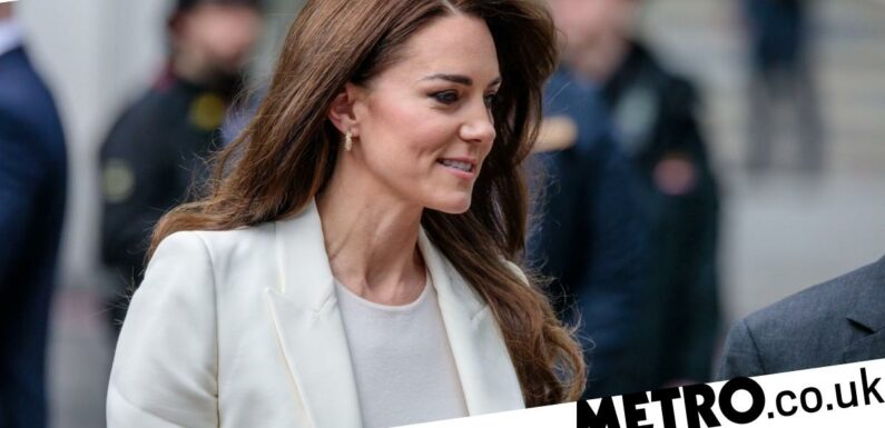 Kate Middleton wears chic white blazer as she launches business taskforce