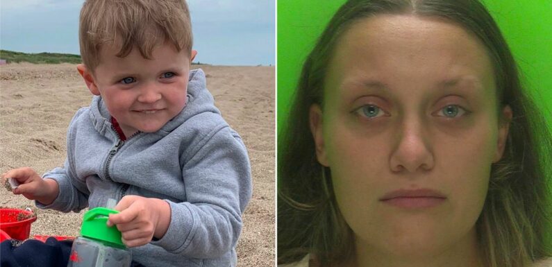 Killer mum who battered three-year-old visited in prison by his dad and sister