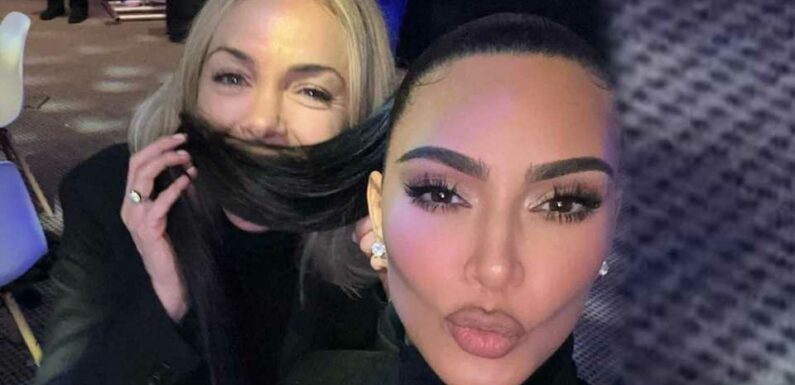 Kim Kardashian reveals her thinning face and chiseled jawline in new photos for close friend's birthday | The Sun