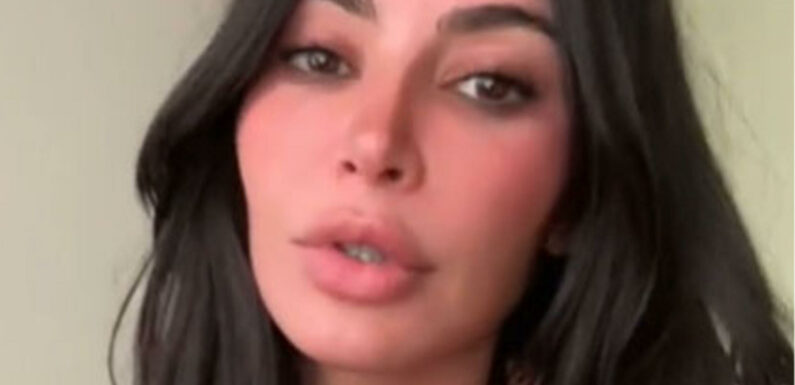 Kim Kardashian stuns with no makeup in rare unedited TikTok as she makes bizarre animal noises with daughter North West | The Sun