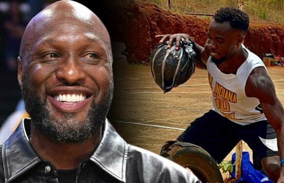 Lamar Odom Gifts Shoes, Basketballs To African Hooper In Need Of Gear