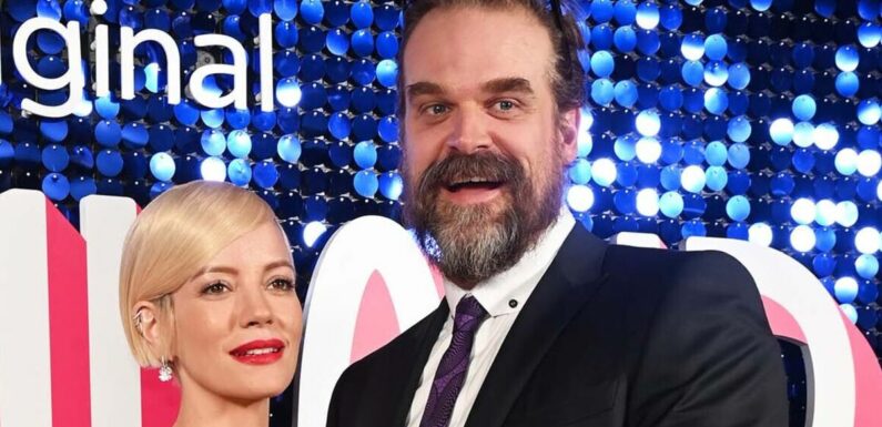 Lily Allen wows in plunging gown at event with husband David Harbour