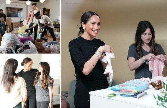 Meghan Markle visits homeless charity for pregnant women in LA