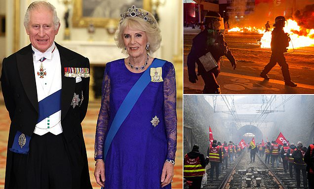 Palace 'keeping eye on French riots' ahead of King's visit to Paris