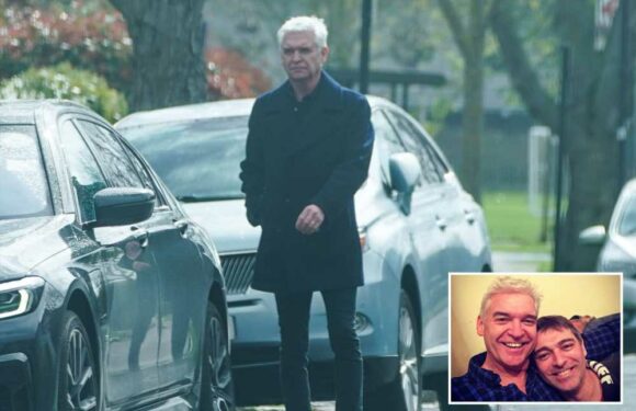Phillip Schofield steps out as his brother weeps in court in sex abuse trial | The Sun