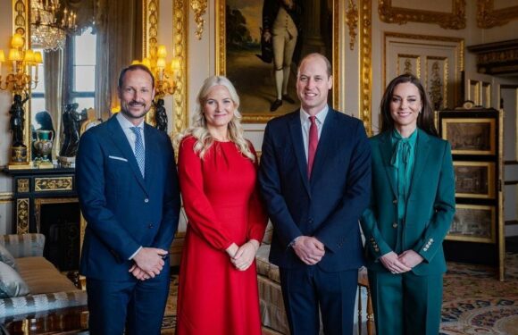 Prince William & Kate met with Norway’s Crown Prince Haakon & Mette-Marit