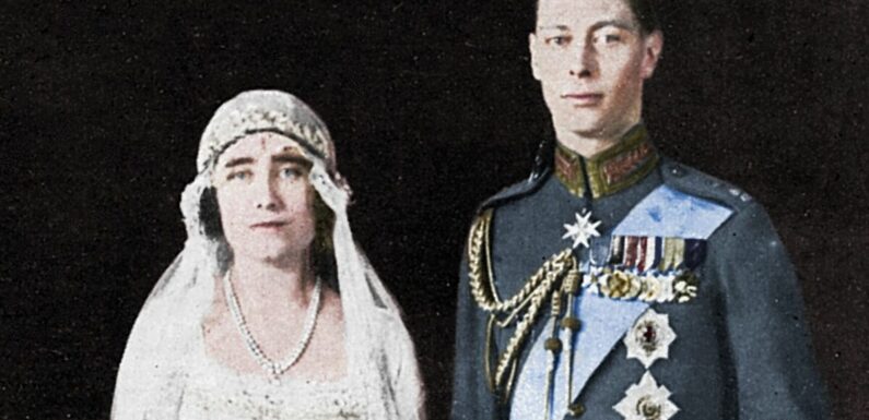 Queen Mother wore ivory wedding dress but she also skipped tradition