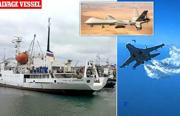 Russians recover pieces of US Reaper drone destroyed over Black Sea
