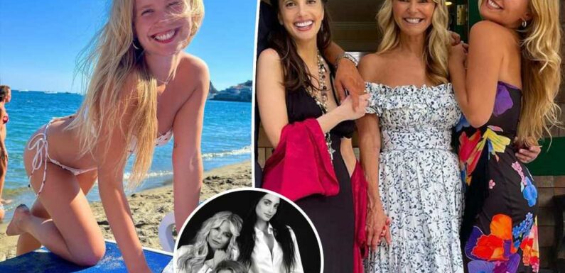 Sailor Brinkley Cook shares pics with look-alike mom Christie, sister Alexa