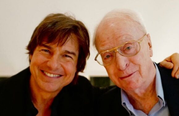 Sir Michael Caine parties with wife and Tom Cruise on big birthday