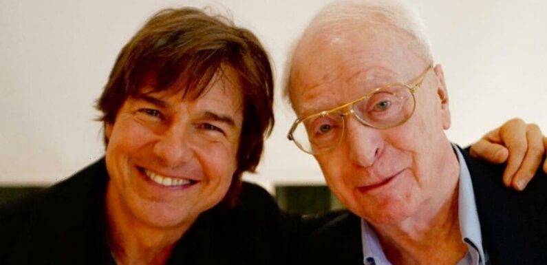 Sir Michael Caine parties with wife and Tom Cruise on big birthday