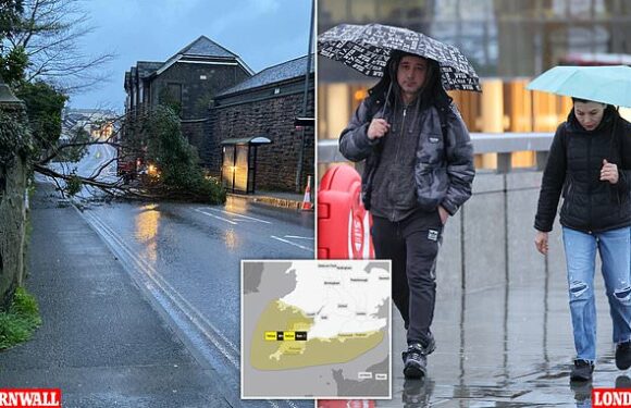 Storm Mathis batters Britain TODAY and leaves 700 homes without power