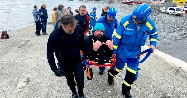 Surfer’s leg ‘snapped in two’ by crashing wave in seal attack off British coast