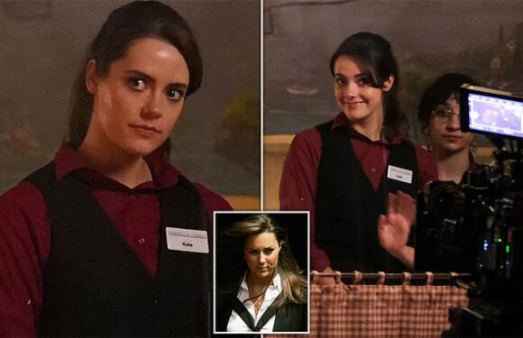 The Crown recreates Kate waitressing at St Andrews University