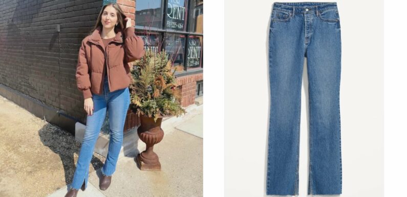 These $50 Old Navy Split-Hem Jeans Are Almost as Comfortable as Sweatpants