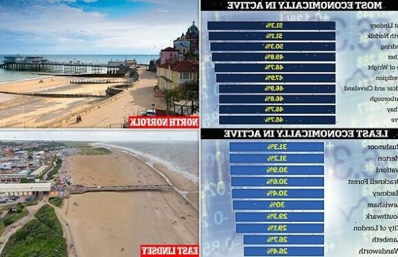 Towns were more than half of people are out of work are revealed