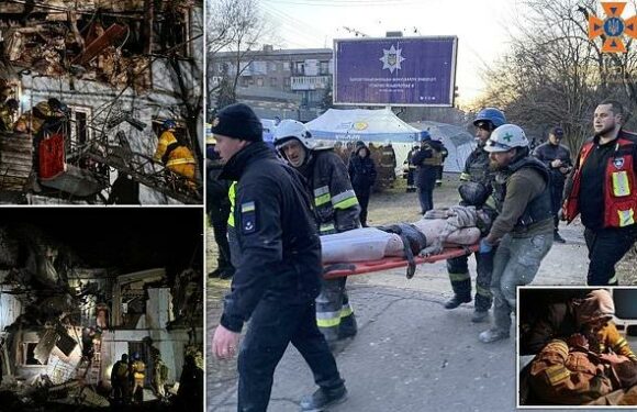 Ukraine's first lady condemns Putin as missile strike kills three