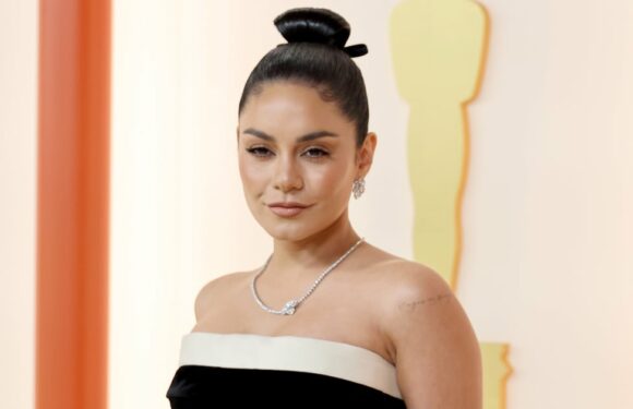 Vanessa Hudgens's Tiny Animal-Print Bikini Highlights Her Rib Tattoo