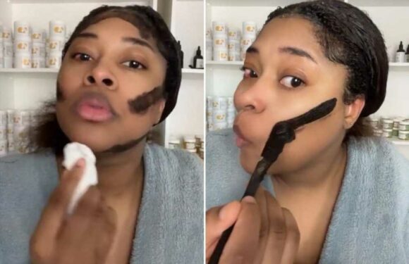 Woman shows off the unique way she contours her face – but others say she just looks like she needs a shave | The Sun