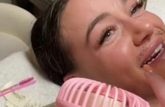 Woman who fell asleep during eyelash appointment given ‘moustache’ by technician