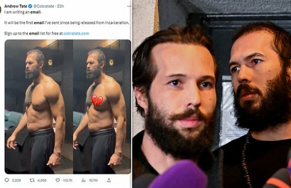 Andrew Tate admits fearing he would 'never' be freed from prison