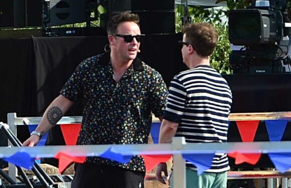 Ant McPartlin and Dec Donnelly look tense during Saturday Night Takeaway rehearsals in Florida | The Sun