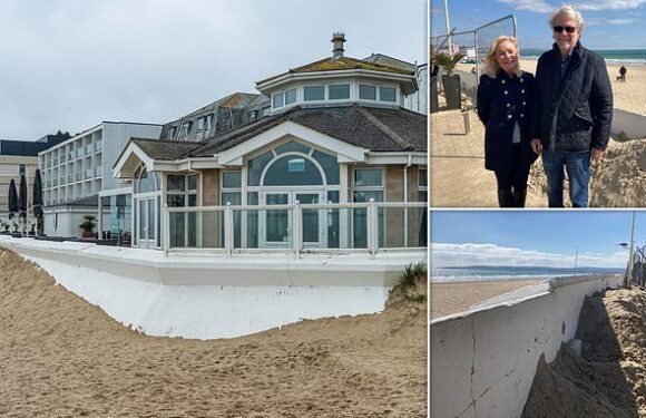 Boss of swanky seaside hotel lashes out over sand plaguing his resort
