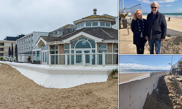 Boss of swanky seaside hotel lashes out over sand plaguing his resort