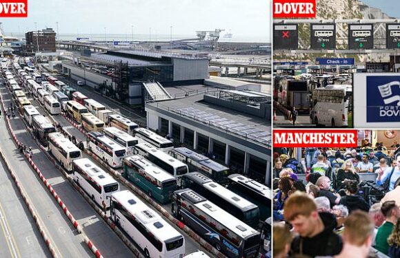 Coach passengers FINALLY make it to Dover after 17 hours