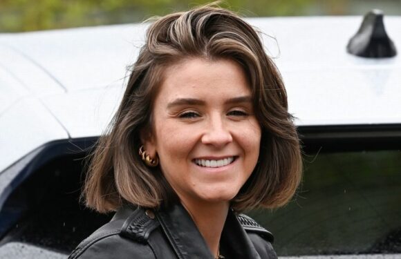 Corrie star Brooke Vincent couldnt look happier with her new smile after dental visit