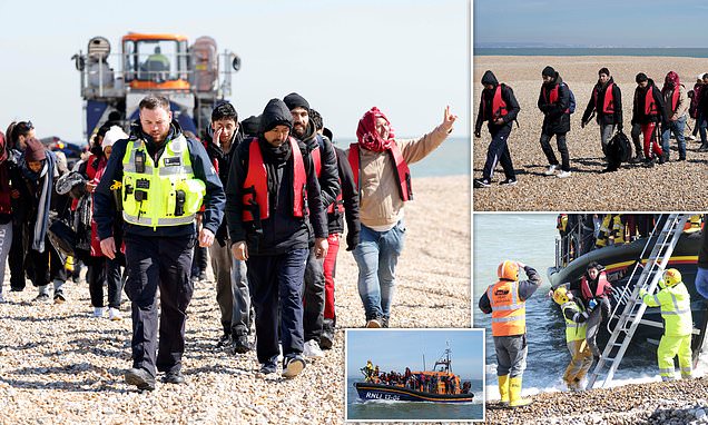 Dozens of migrants cross Channel to UK on dinghies in calm weather
