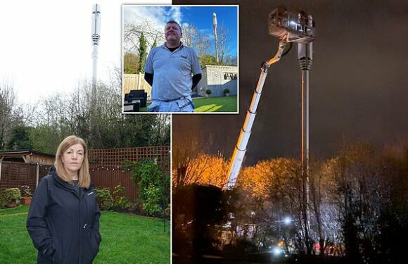Fury as council installs a 52ft 5G tower under cover of night