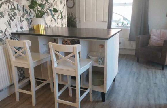I was quoted £800 for a posh kitchen island but didn’t want to pay it… so I made my own for £20 thanks to Ikea | The Sun