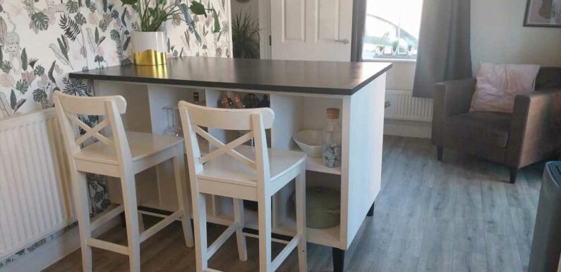 I was quoted £800 for a posh kitchen island but didn’t want to pay it… so I made my own for £20 thanks to Ikea | The Sun