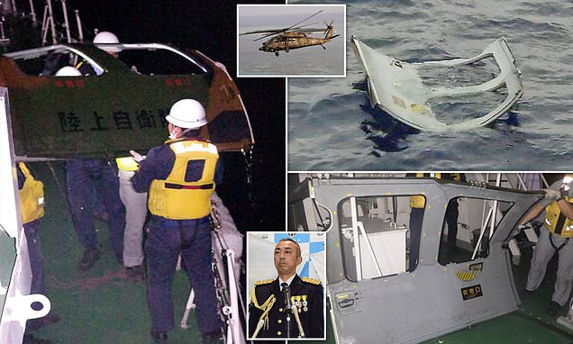 Japanese Black Hawk military helicopter with ten crew crashes into sea