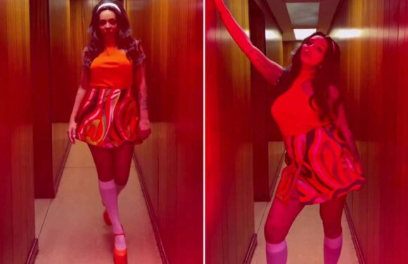 Jesy Nelson looks incredible in knee high socks and mini skirt as she launches comeback single | The Sun
