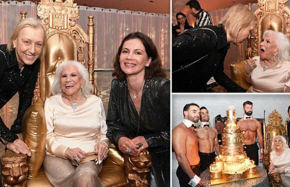 Martina Navratilova appears at party after days after beating cancer