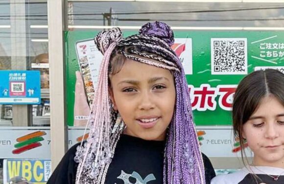 North West, 9, flaunts 'inappropriate' look in new Japan pics after Kim Kardashian ripped for 'ruining her self-esteem' | The Sun