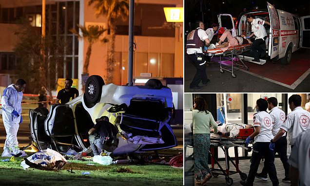 One dead, seven injured in Tel Aviv attack after car rams into crowd