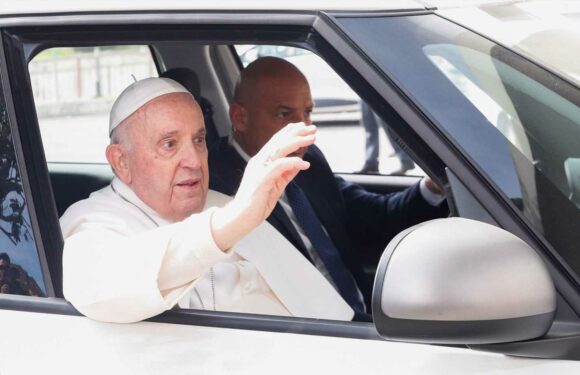 Pope Francis, 86, leaves hospital after breathing difficulties health scare & jokes 'I'm still alive' | The Sun