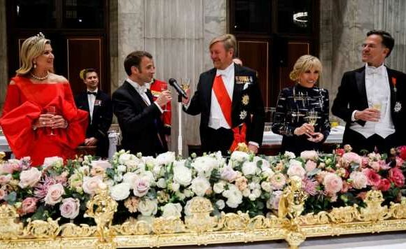 Queen Maxima dons ridiculous dress for Palace banquet, claim fans