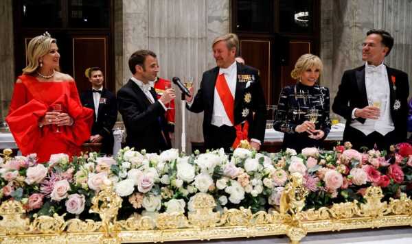 Queen Maxima dons ridiculous dress for Palace banquet, claim fans